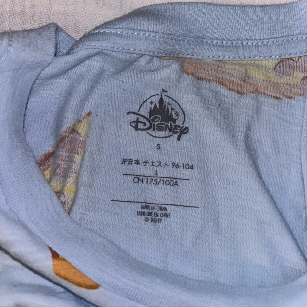 Disney blue shirt with Mickey pepperoni pizza, size Small, NEW with TAGS - Picture 4 of 4